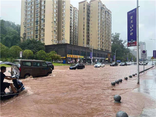达州渠县大竹出现区域性特大暴雨天气过程